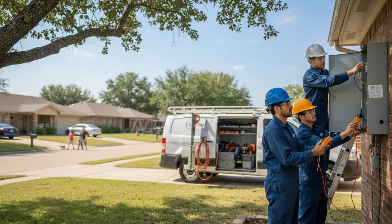 Certified electrician providing emergency electrical services in Canton, KS